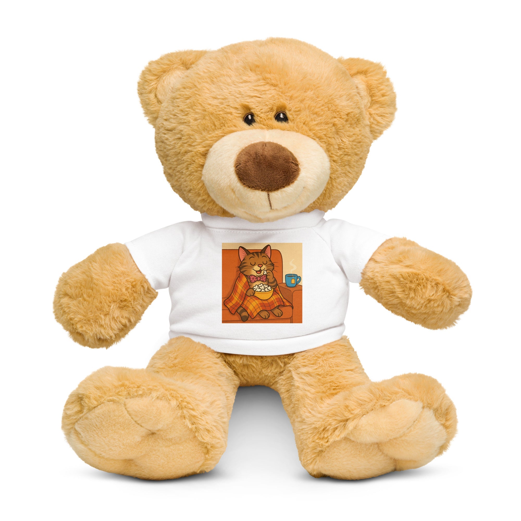Bob the Cat Teddy bear with a t-shirt