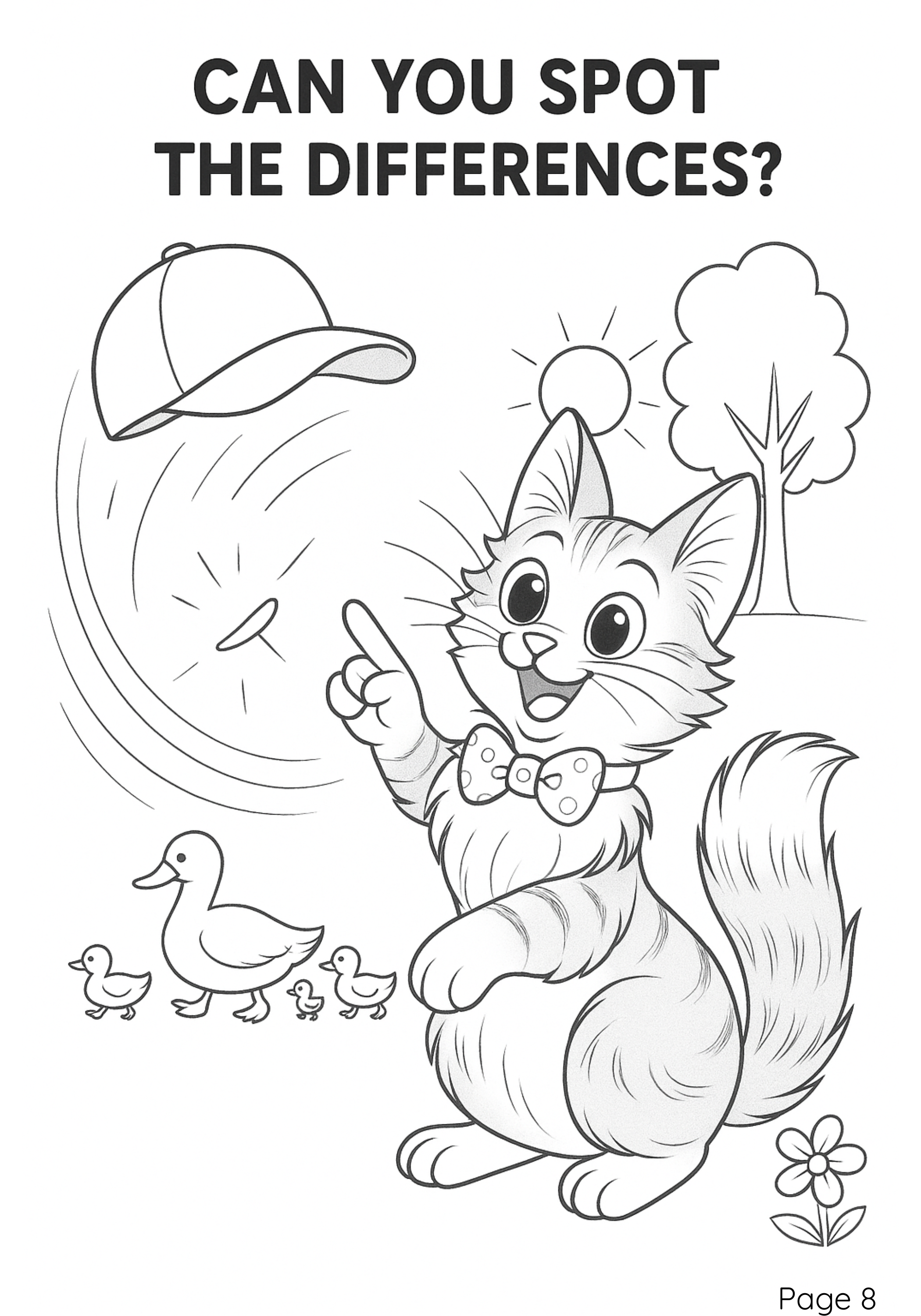 Bob the Cat Coloring pages/book