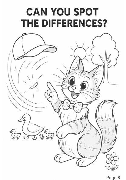 Bob the Cat Coloring pages/book