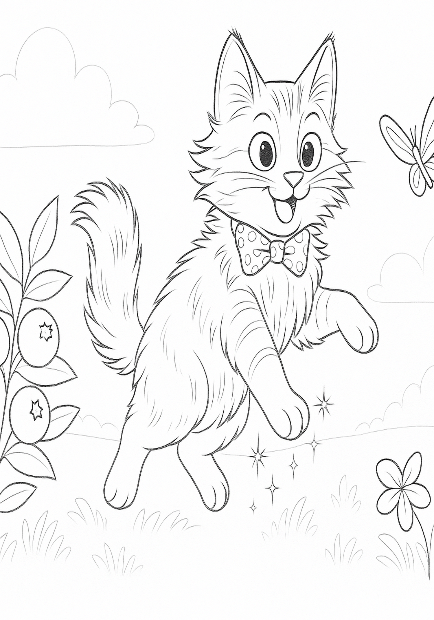 Bob the Cat Coloring pages/book
