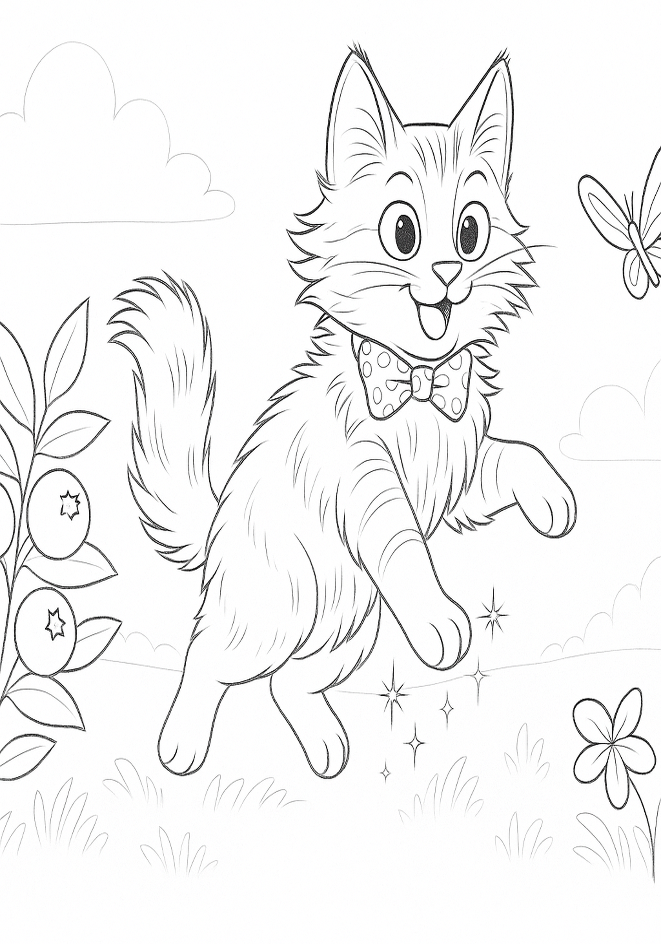 Bob the Cat Coloring pages/book
