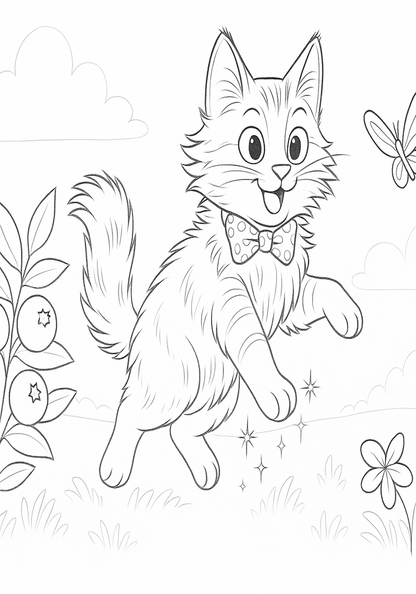 Bob the Cat Coloring pages/book