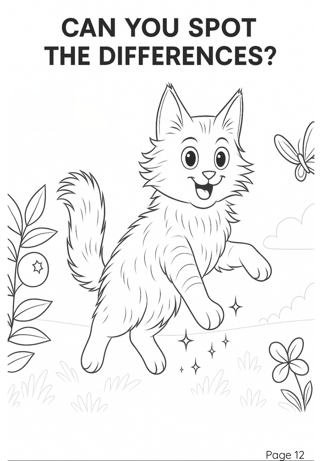 Bob the Cat Coloring pages/book