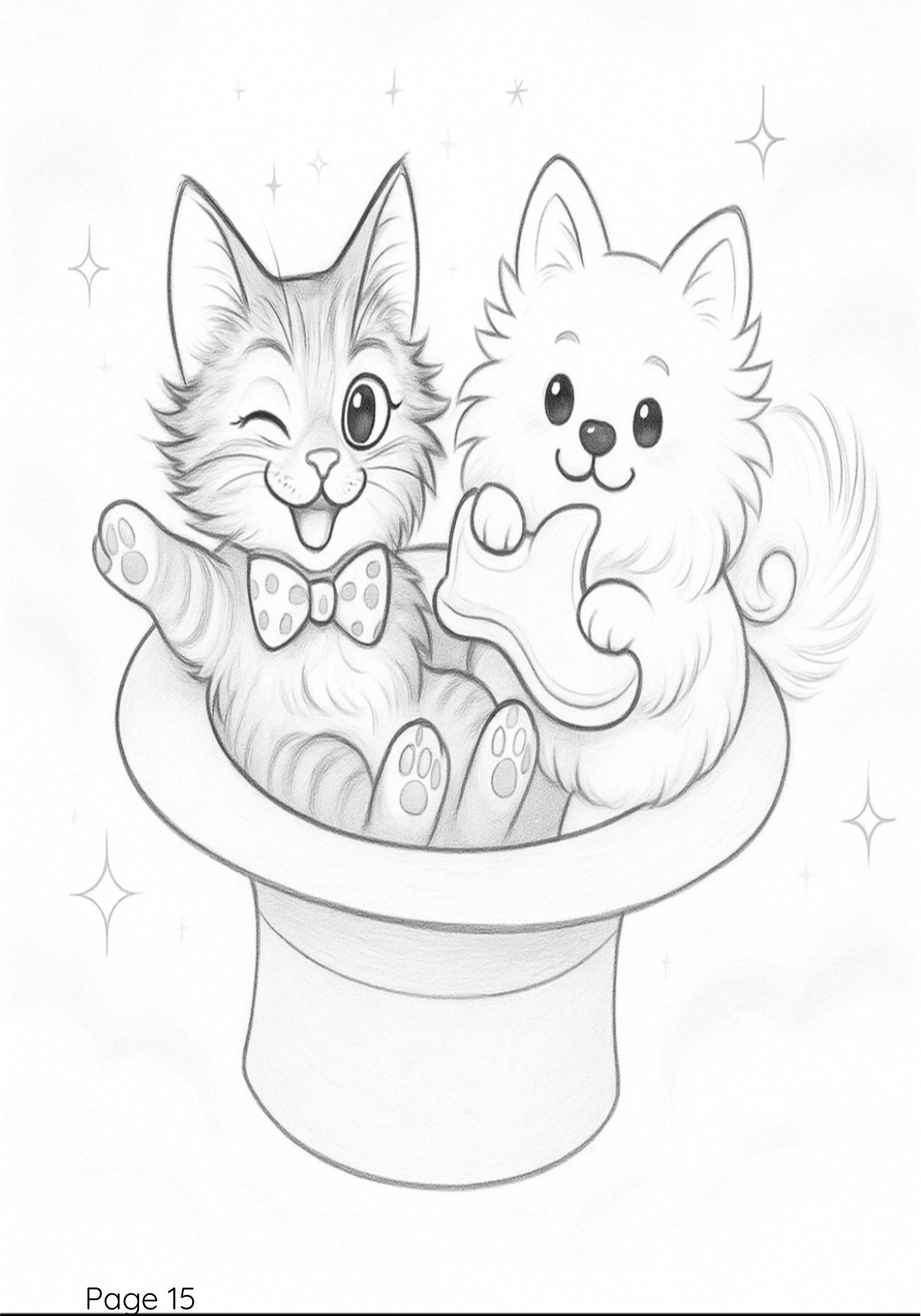Bob the Cat Coloring pages/book