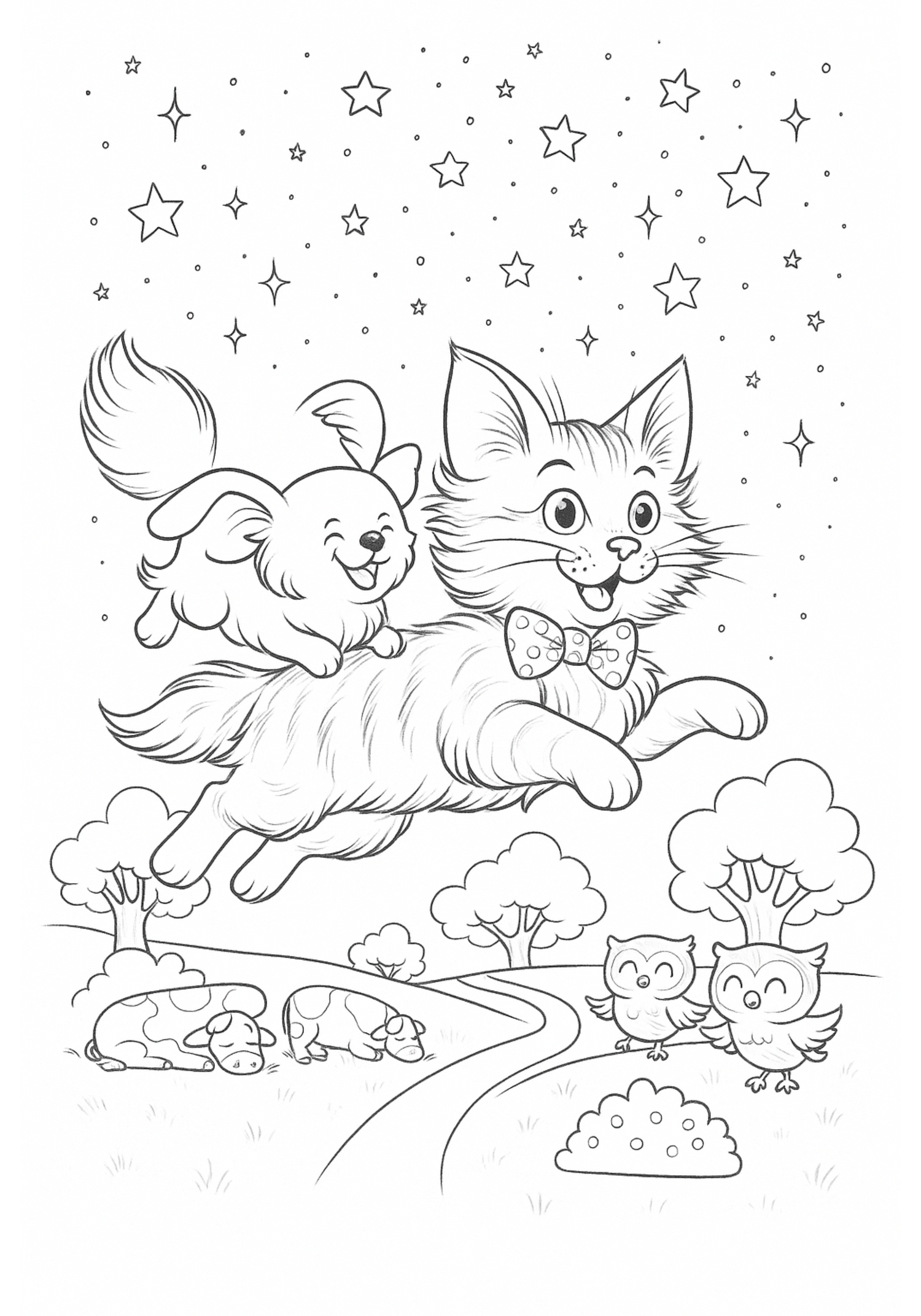 Bob the Cat Coloring pages/book