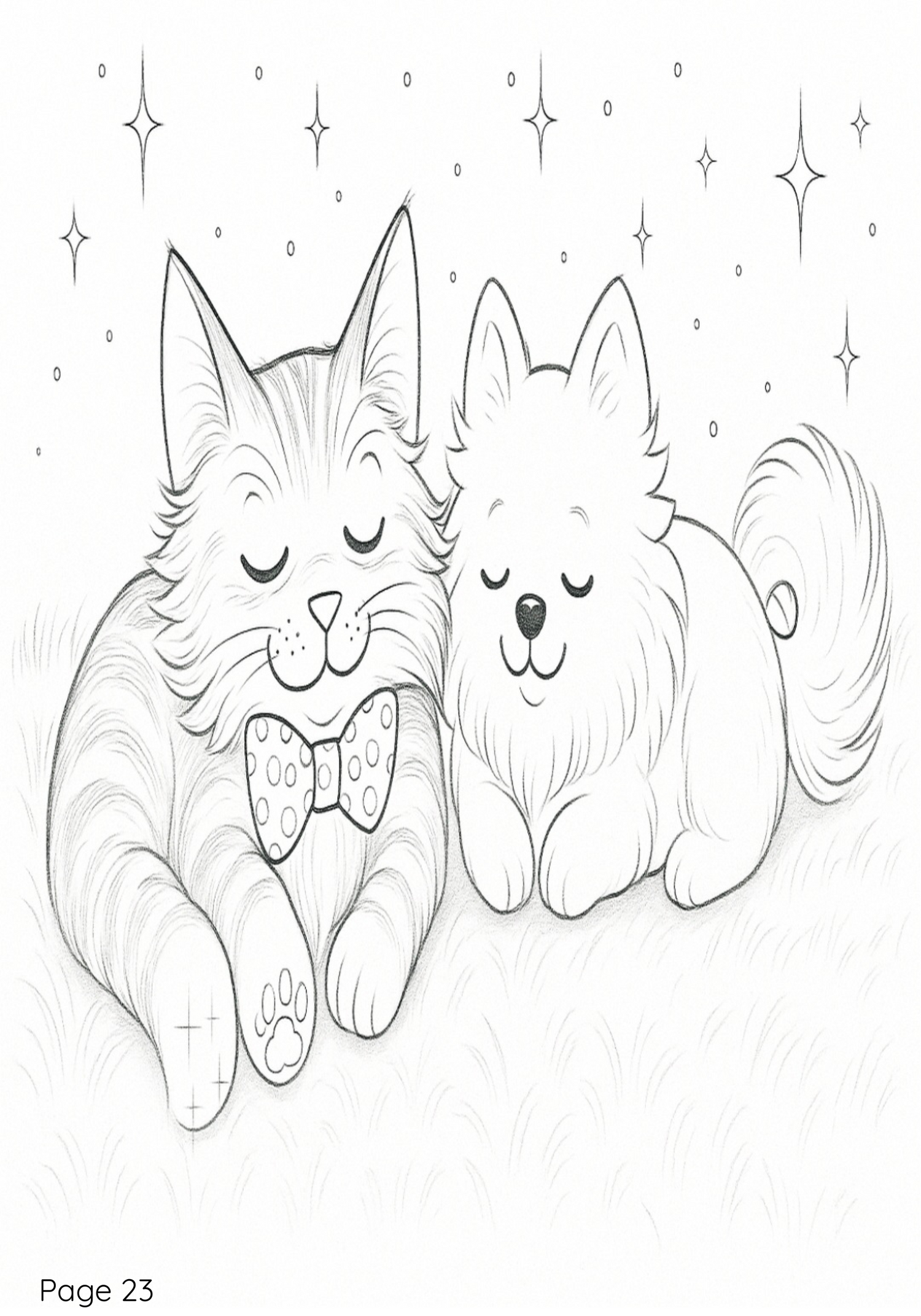 Bob the Cat Coloring pages/book