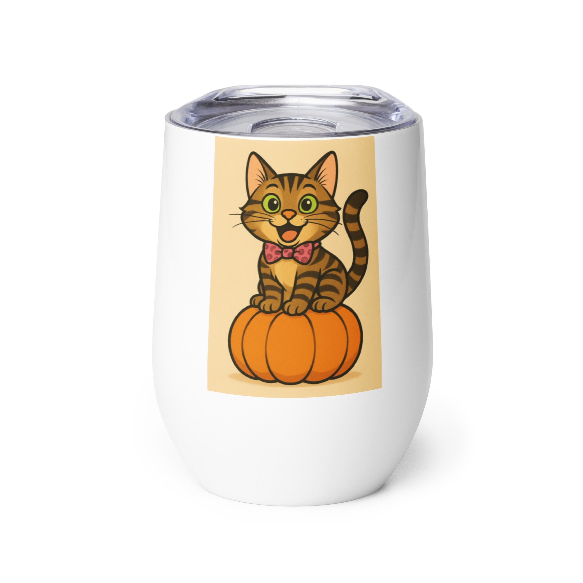 Bob the Cat Wine tumbler