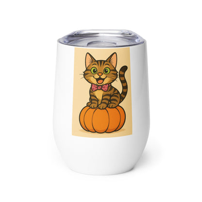 Bob the Cat Wine tumbler