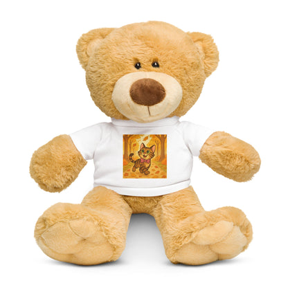 Bob the Cat Teddy bear with a t-shirt