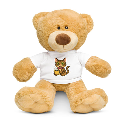 Bob the Cat Teddy bear with a t-shirt