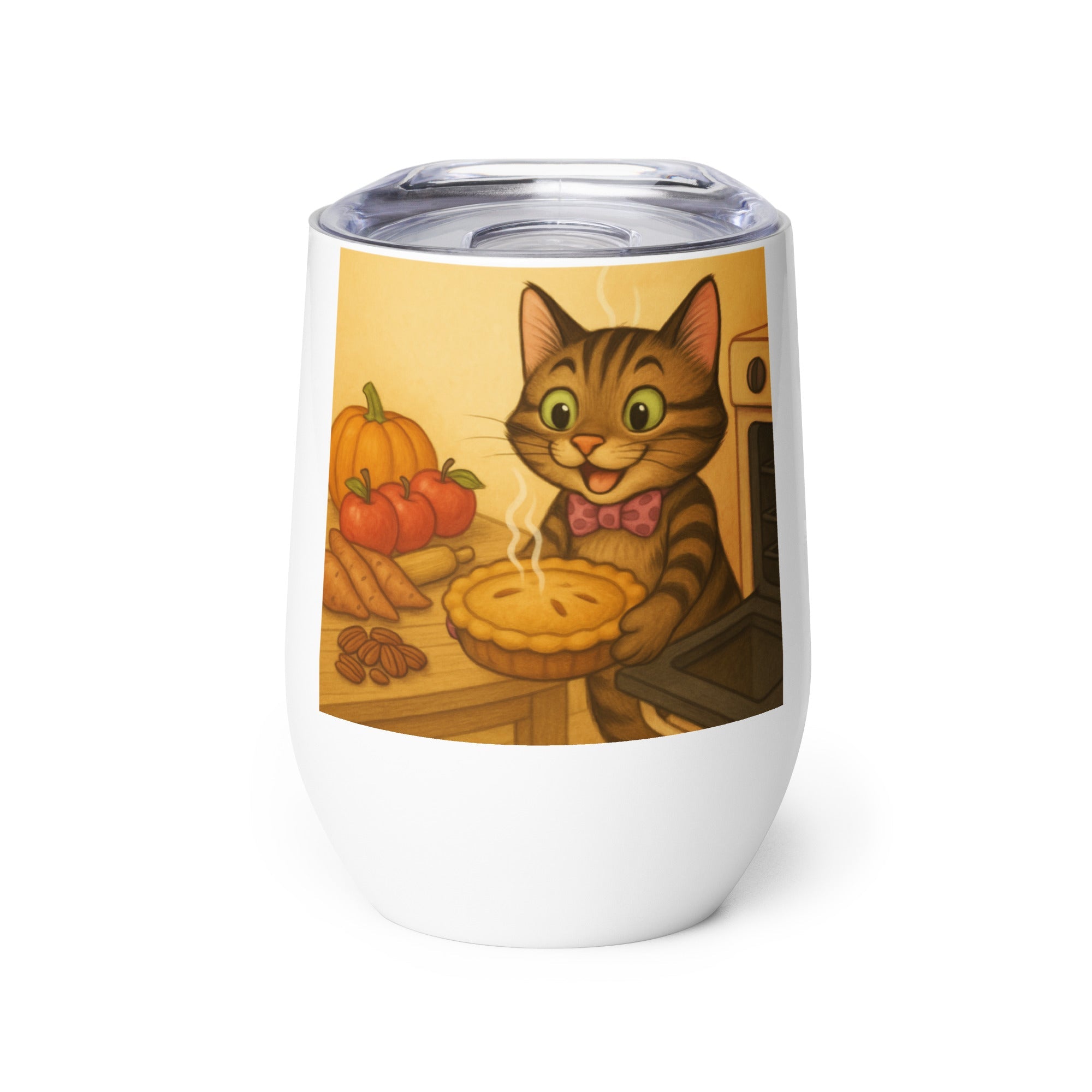 Bob the Cat Wine tumbler