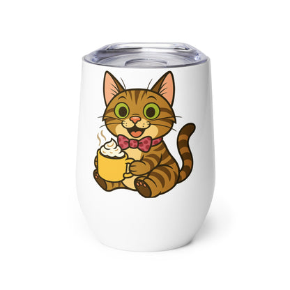 Bob the Cat Wine tumbler