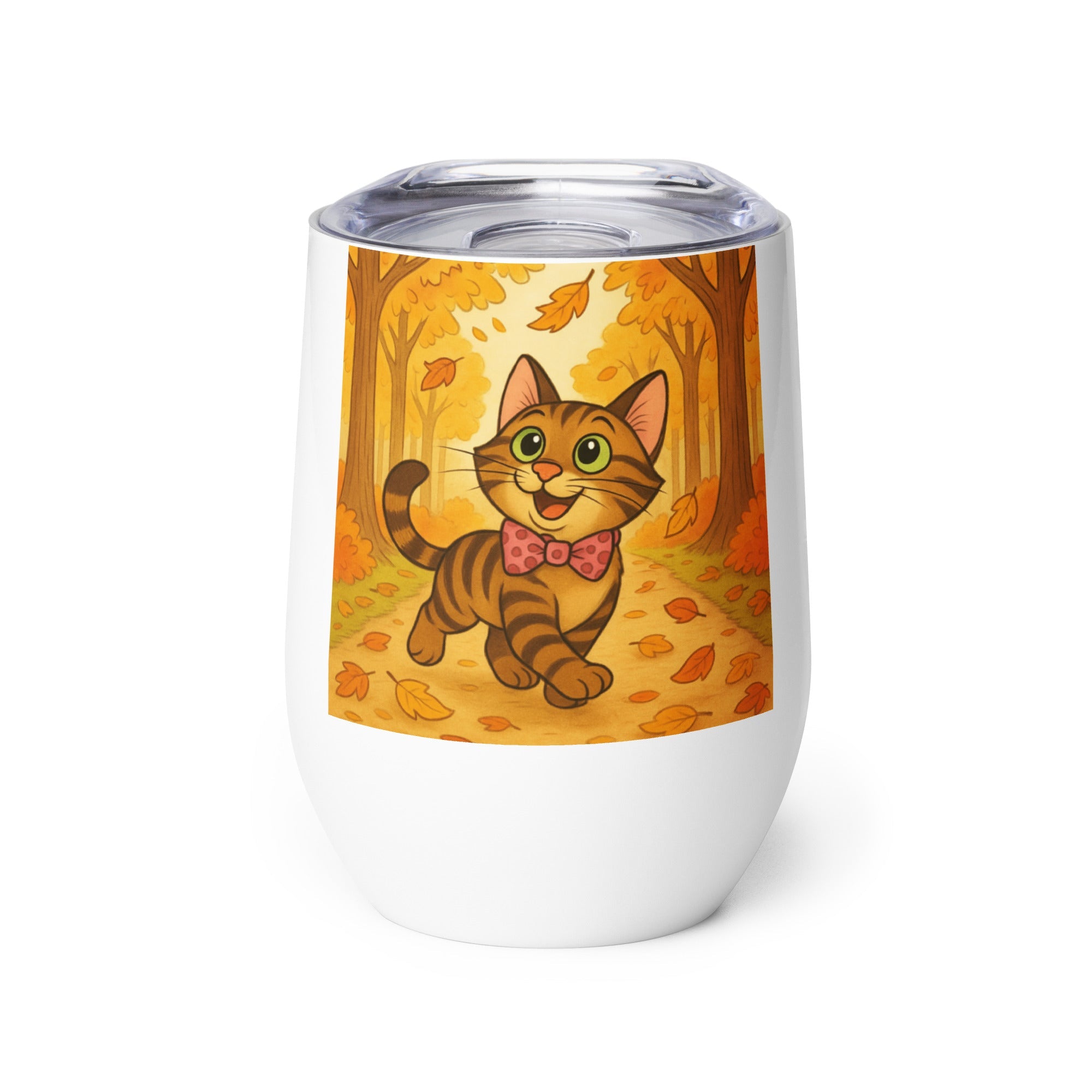 Bob the Cat Wine tumbler