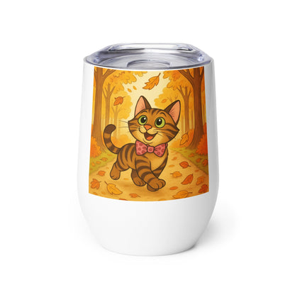 Bob the Cat Wine tumbler