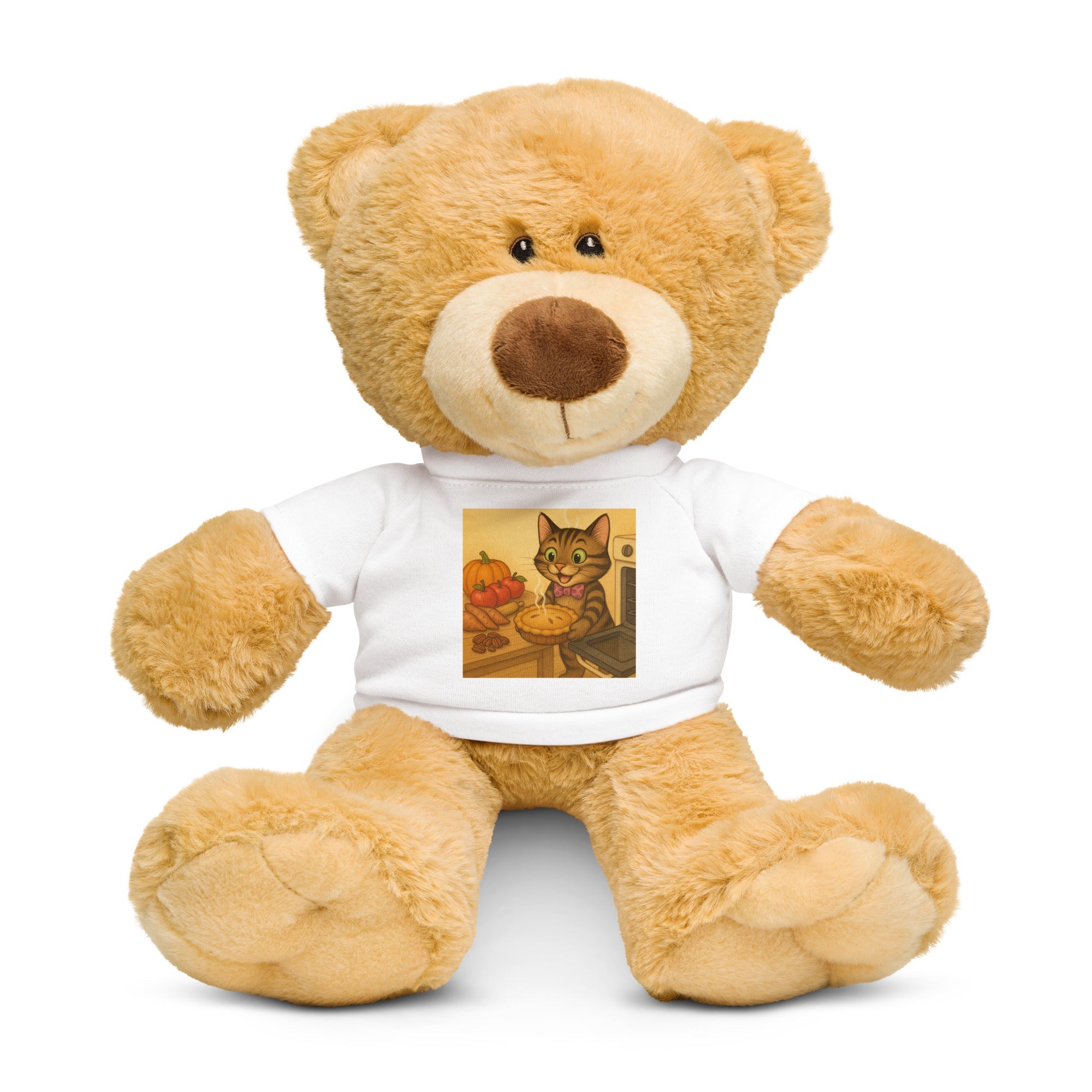 Bob the Cat Teddy bear with a t-shirt